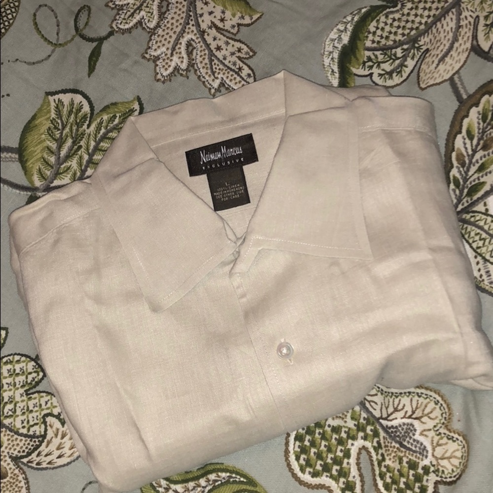 Neiman Marcus 100% linen shirt